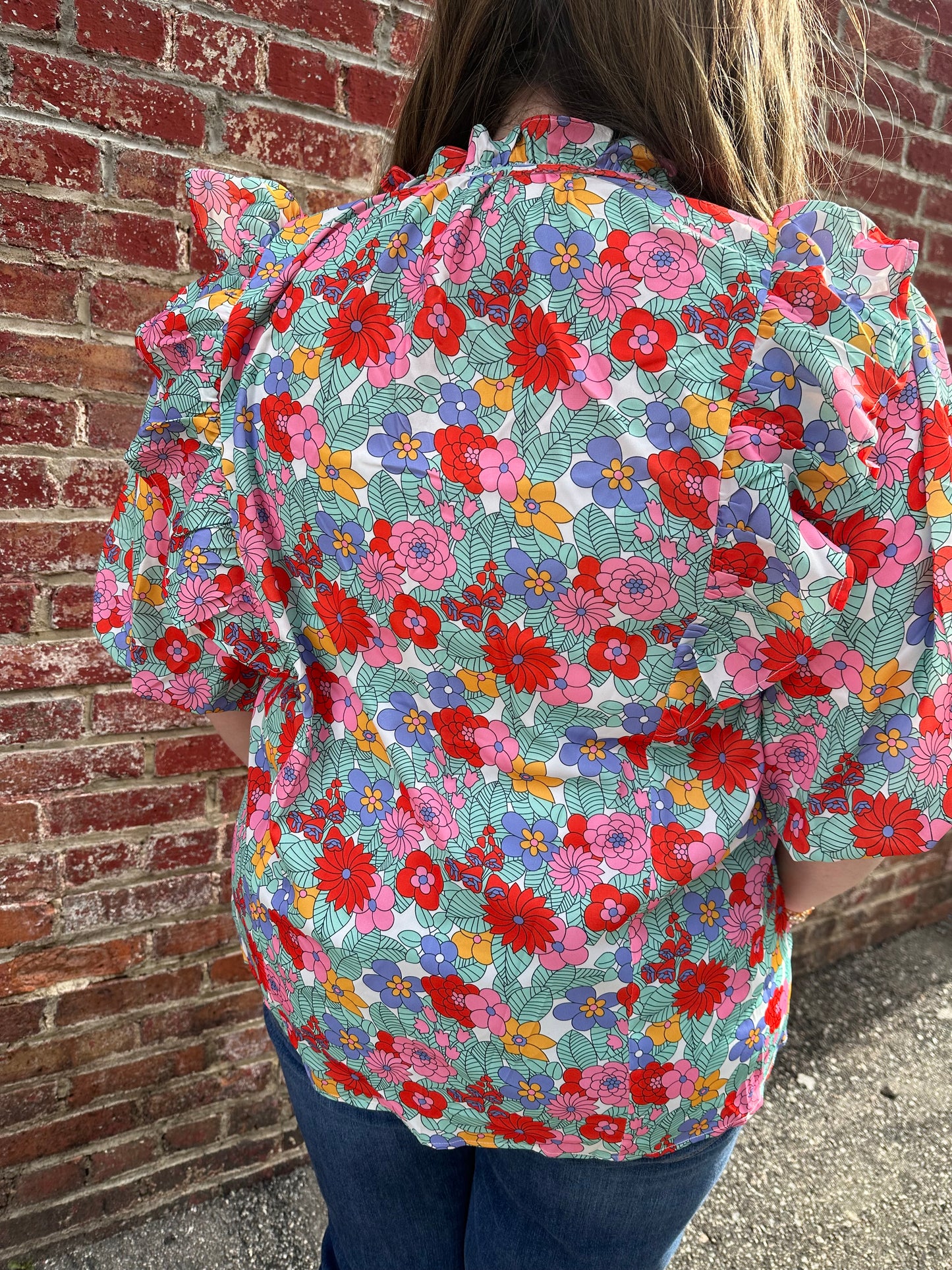 Groovy Floral Blouse